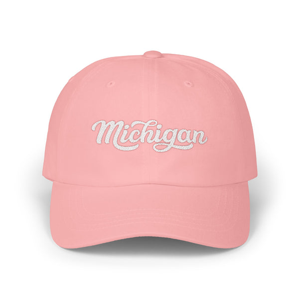 Michigan Dad Hat - Embroidered Michigan Classic Dad Cap
