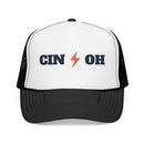 Cincinnati, Ohio Retro Trucker Hat - Lightning Foam Cap-2
