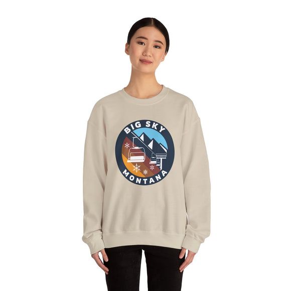 Big Sky, Montana Sweatshirt - Ski Lift Big Sky Crewneck Sweatshirt