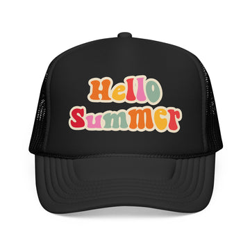 Hello Summer Trucker Hat Boho - 0