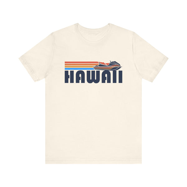 Hawaii T Shirt - Retro Jetski PWC Graphic Hawaii Tee