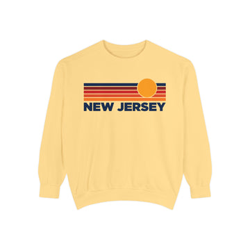 New Jersey Sunset Stripes Sweatshirt | Comfort Colors - 100% Cotton