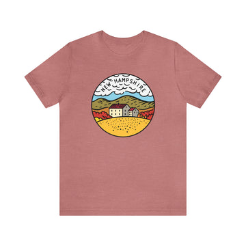 Buy heather-mauve New Hampshire T-Shirt - Unisex New Hampshire Shirt