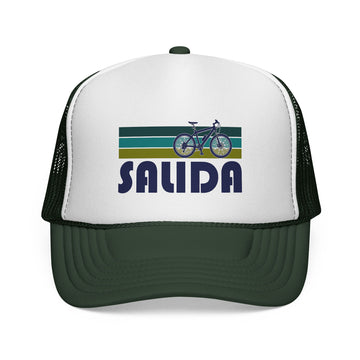 Buy dark-green Salida, Colorado Retro Bike Trucker Hat - Vintage Style Salida Cap