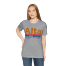 Alta, Utah Shirt - Mountain Sunset Unisex Alta T-Shirt-14