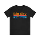 Big Sky, Montana Shirt - Mountain Sunset Unisex Big Sky T-Shirt-3
