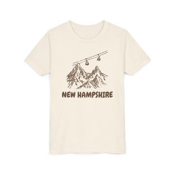 New Hampshire Youth T-Shirt — Vintage Gondola Ski Mountain Tee