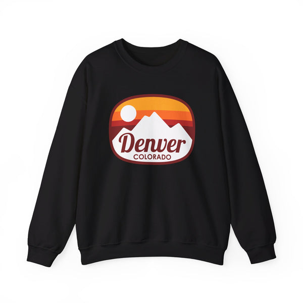 Denver, Colorado Sweatshirt - Unisex Retro Ombre Crewneck Denver Sweatshirt