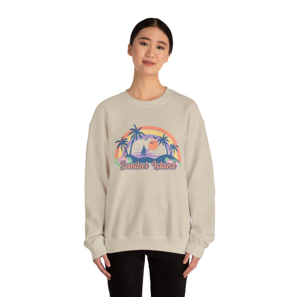 Sanibel Island, Florida Sweatshirt - Unisex Retro Beach Crewneck Sanibel Island Sweatshirt