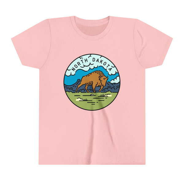 North Dakota Youth T-Shirt - Unisex Kids North Dakota Shirt