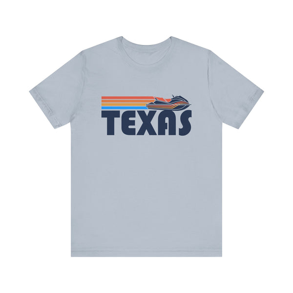 Texas T Shirt - Retro Jetski PWC Graphic Texas Tee