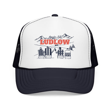 Ludlow, Vermont Après-ski Trucker Hat — Foam Mesh Cap