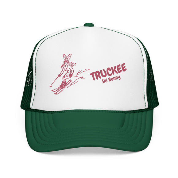 Truckee, California Ski Bunny Foam Trucker Hat