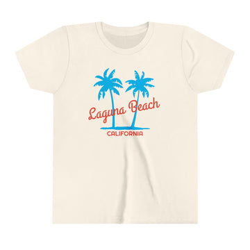 Buy natural Laguna Beach, California Youth Shirt - Retro Palm Tree Laguna Beach Kid's T-Shirt