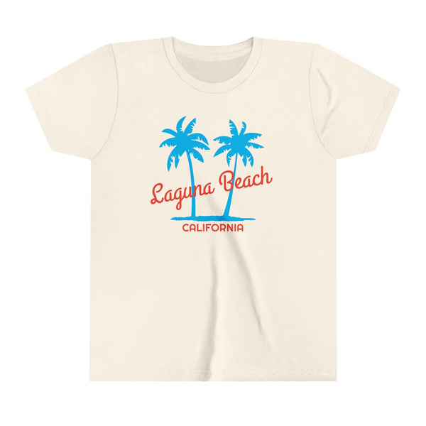 Laguna Beach, California Youth Shirt - Retro Palm Tree Laguna Beach Kid's T-Shirt