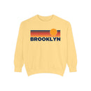 Brooklyn, New York Sunset Stripes Sweatshirt | Comfort Colors - 100% Cotton-1