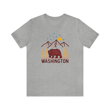 Washington T-Shirt - Retro Unisex Washington Shirt - 0