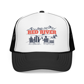 Red River, New Mexico Après-ski Trucker Hat — Foam Mesh Cap - 0