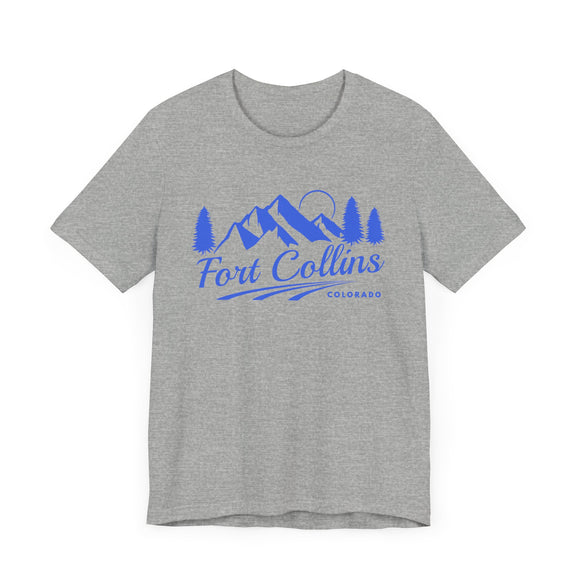 Fort Collins, Colorado T-Shirt - Retro Mountain Unisex Fort Collins Shirt