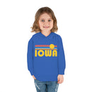 Iowa Toddler Hoodie - Retro Sunrise Unisex Iowa Toddler Sweatshirt-8
