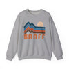 Banff, Canada Sweatshirt Retro Mountains, Banff Unisex Graphic Crewneck