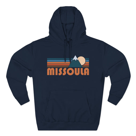 Missoula, Montana Hoodie - Retro Mountain Unisex Sweatshirt