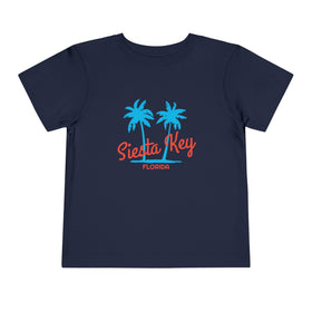 Siesta Key, Florida Toddler T-Shirt - Retro Palm Tree Toddler Siesta Key Shirt