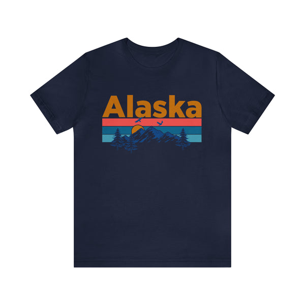 Alaska T-Shirt - Mountain Sunset Unisex Alaska Shirt