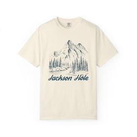 Jackson Hole, Wyoming Graphic Tee - Mountain Illustration Jackson Hole T Shirt