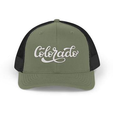 Buy loden-black Colorado Snapback Trucker Cap - Embroidered Colorado Hat