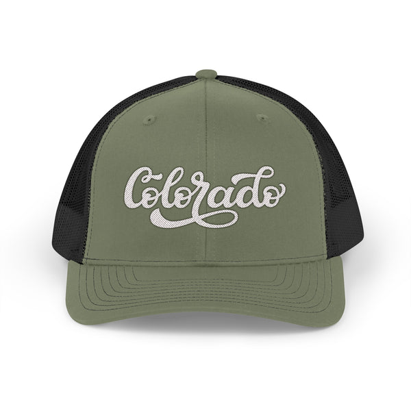 Colorado Snapback Trucker Cap - Embroidered Colorado Hat