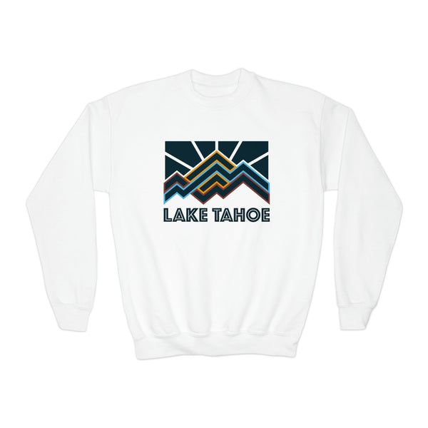 Lake Tahoe, California Youth Sweatshirt - Unisex Kid's Lake Tahoe Crewneck Sweatshirt