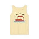 Coeur d'Alene, Idaho Tank Top Unisex - Pontoon Boat - Comfort Colors - 100% Cotton-3