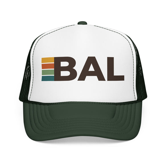 Baltimore, Maryland Trucker Hat - BAL Abbr retro cap