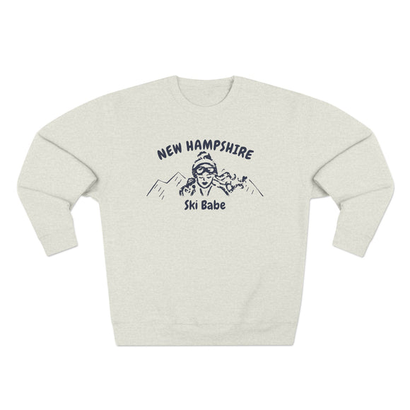 Premium New Hampshire Ski Babe Sweatshirt