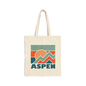 Aspen, Colorado Cotton Canvas Aspen Tote Bag