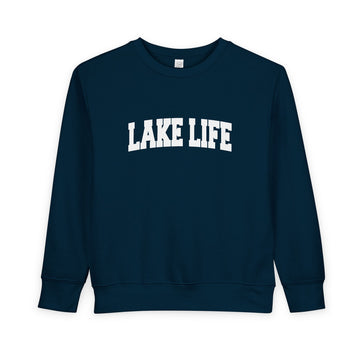 Buy navy Lake Life Toddler Sweatshirt - Lake Life Toddler Crewneck Sweatshirt