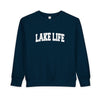 Lake Life Toddler Sweatshirt - Lake Life Toddler Crewneck Sweatshirt
