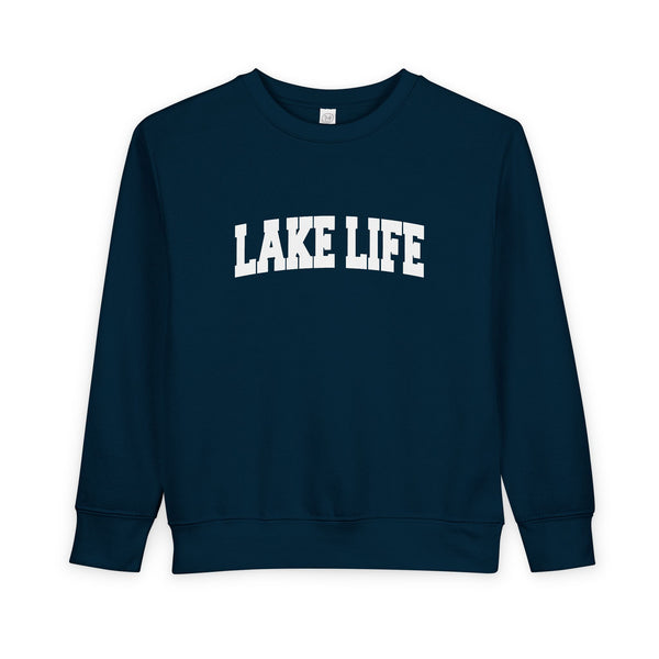 Lake Life Toddler Sweatshirt - Lake Life Toddler Crewneck Sweatshirt