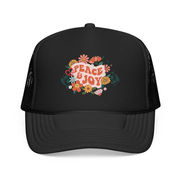 Kids Peace and Joy Trucker Hat Boho - Youth Snapback Cap