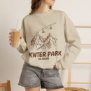 Winter Park, Colorado Mountain Gondola Sweatshirt, Travel Graphic-1