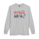 Mt Hood, Oregon Après-ski Long Sleeve Shirt - Mountain Retro Skiing-1