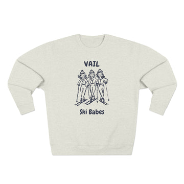 Premium Vail, Colorado Ski Babes Sweatshirt