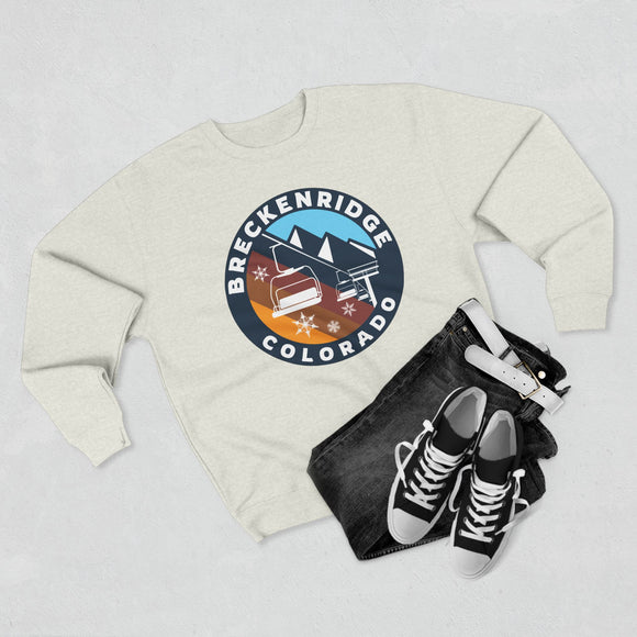 Premium Breckenridge, Colorado Mountain Ski Lift Sweatshirt