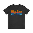 Big Sky, Montana Shirt - Mountain Sunset Unisex Big Sky T-Shirt-4