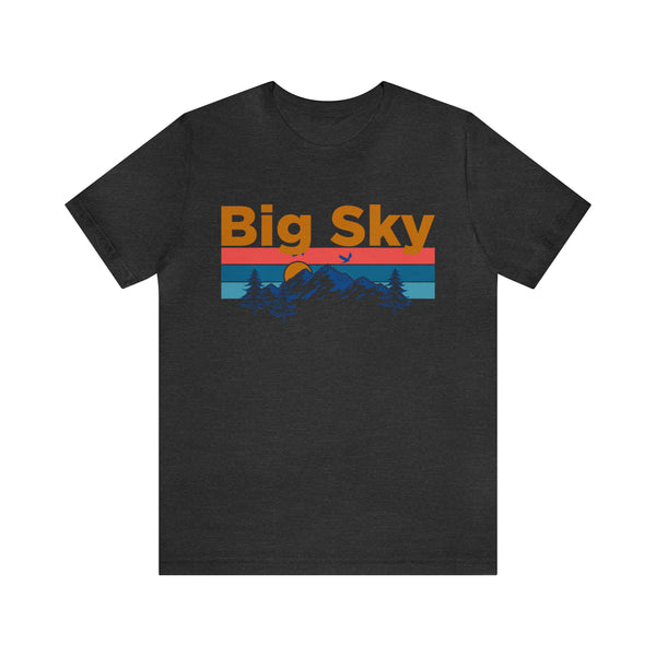 Big Sky, Montana Shirt - Mountain Sunset Unisex Big Sky T-Shirt