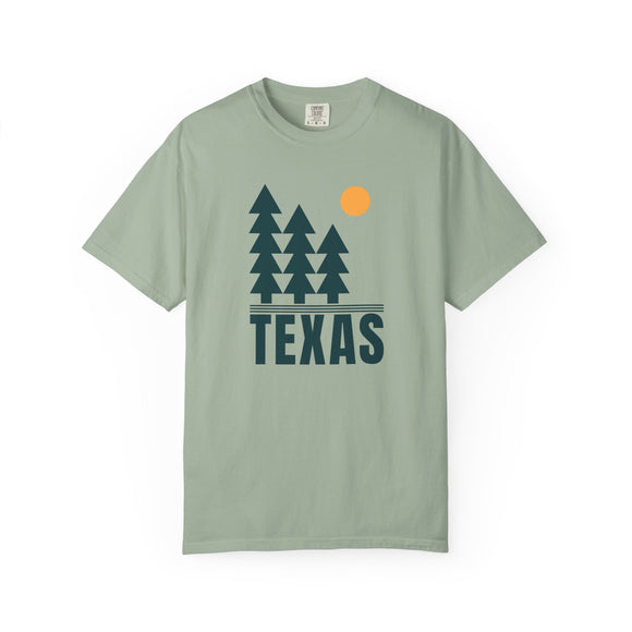 Texas T Shirt, Comfort Colors Cotton 100% Cotton Trees Tee