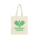 Iowa Cotton Canvas Pickleball Iowa Tote Bag-1