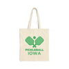 Iowa Cotton Canvas Pickleball Iowa Tote Bag