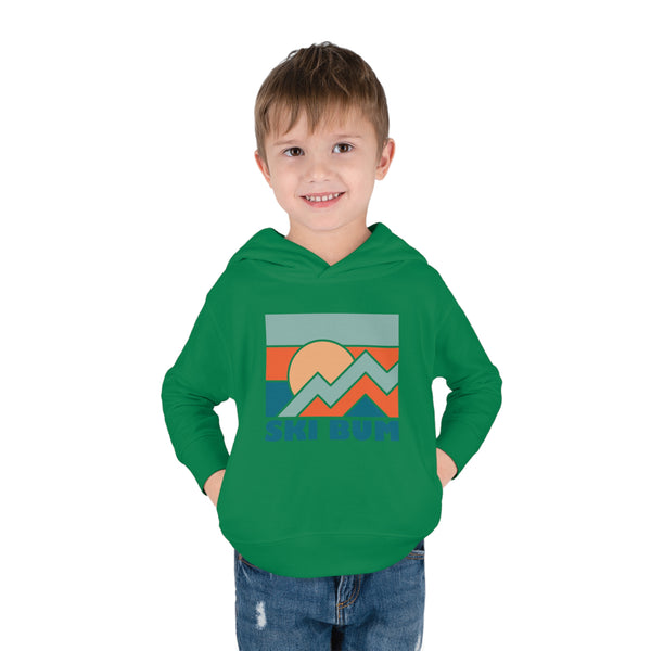 Ski Bum Toddler Hoodie - Unisex Ski Bum Toddler Sweatshirt